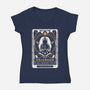 Urianger Tarot Card-Womens-V-Neck-Tee-LAGELANTEE