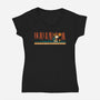 Leave Nothing But Footprints-Womens-V-Neck-Tee-Popnotic