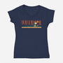 Leave Nothing But Footprints-Womens-V-Neck-Tee-Popnotic