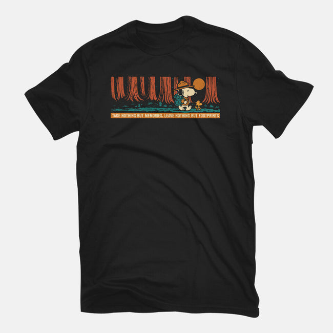 Leave Nothing But Footprints-Womens-Fitted-Tee-Popnotic