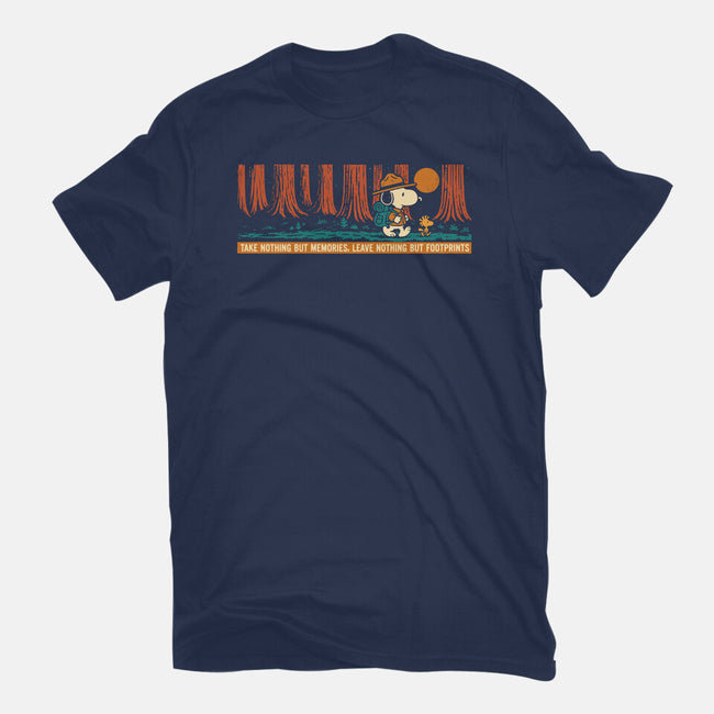 Leave Nothing But Footprints-Womens-Fitted-Tee-Popnotic