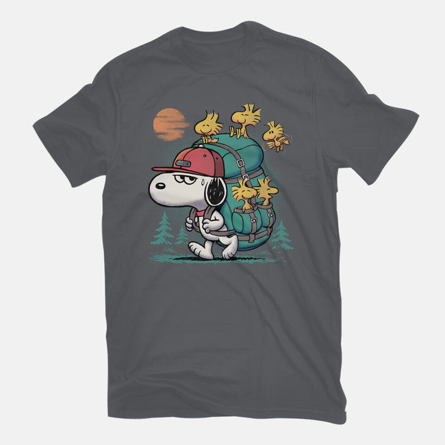 Beagle Hike-Womens-Basic-Tee-Popnotic