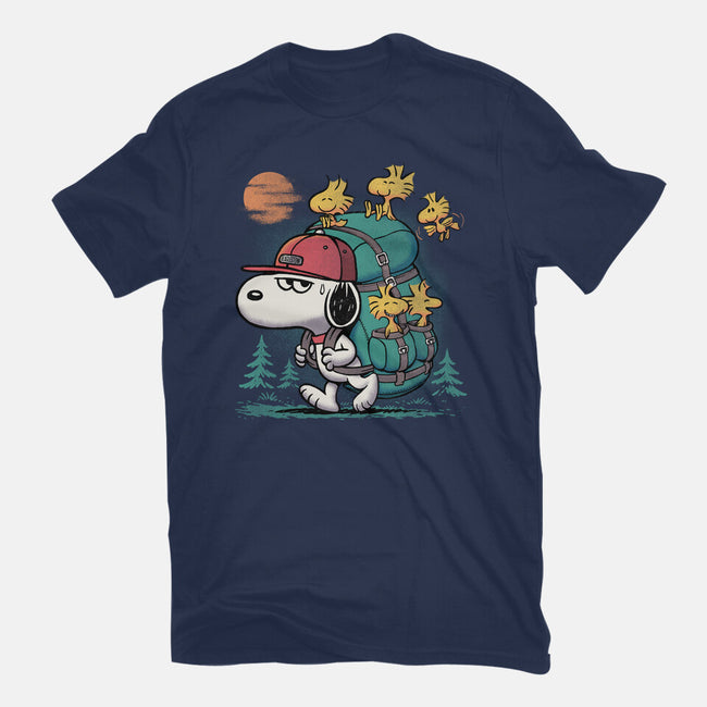 Beagle Hike-Womens-Basic-Tee-Popnotic