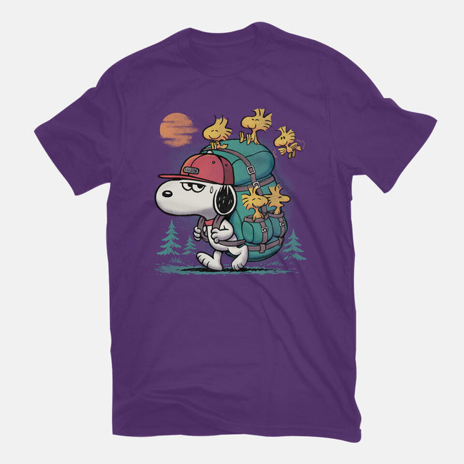 Beagle Hike-Womens-Basic-Tee-Popnotic