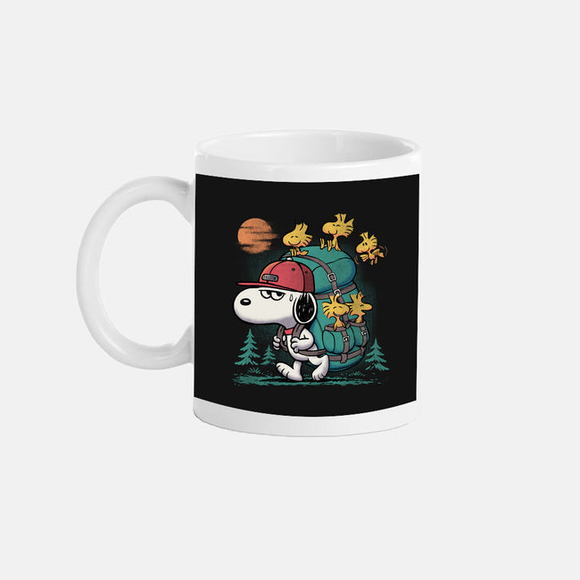 Beagle Hike-None-Mug-Drinkware-Popnotic