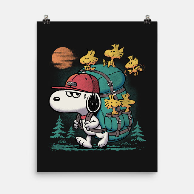 Beagle Hike-None-Matte-Poster-Popnotic