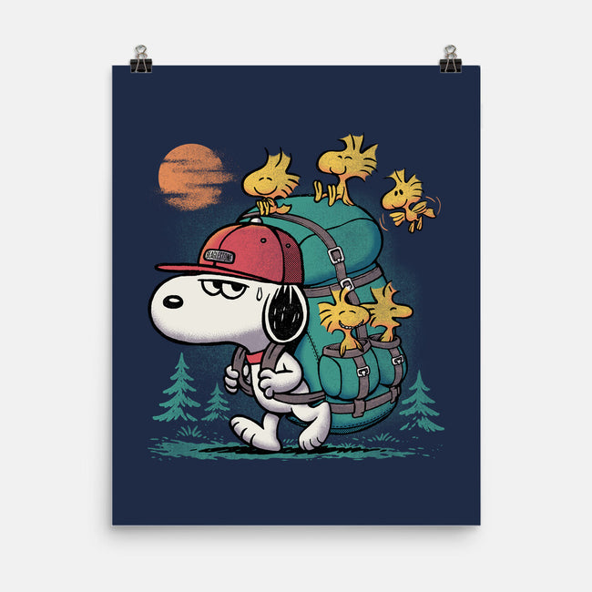 Beagle Hike-None-Matte-Poster-Popnotic