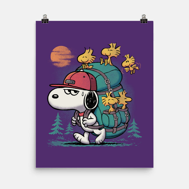 Beagle Hike-None-Matte-Poster-Popnotic