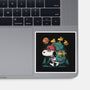 Beagle Hike-None-Glossy-Sticker-Popnotic