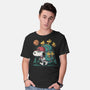 Beagle Hike-Mens-Basic-Tee-Popnotic
