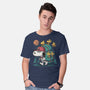 Beagle Hike-Mens-Basic-Tee-Popnotic