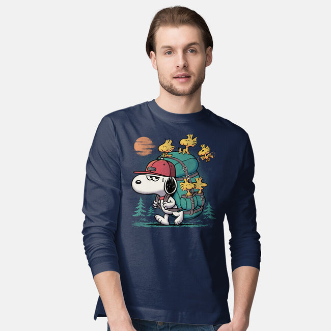Beagle Hike-Mens-Long Sleeved-Tee-Popnotic