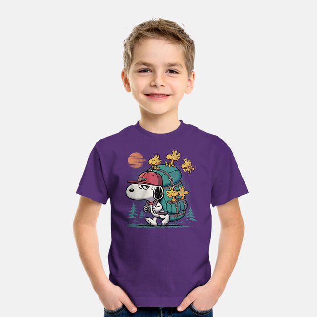 Beagle Hike-Youth-Basic-Tee-Popnotic