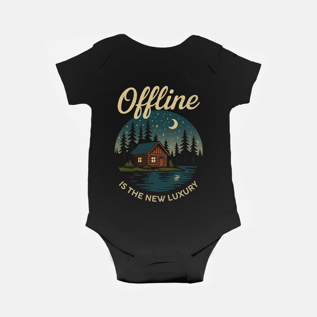 Offline Is The New Luxury-Baby-Basic-Onesie-Popnotic
