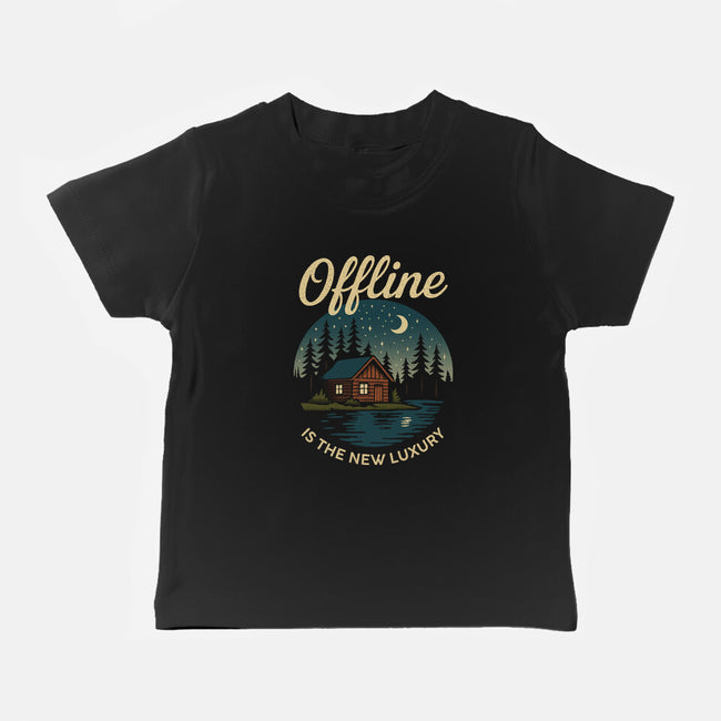 Offline Is The New Luxury-Baby-Basic-Tee-Popnotic