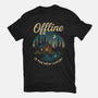 Offline Is The New Luxury-Womens-Fitted-Tee-Popnotic