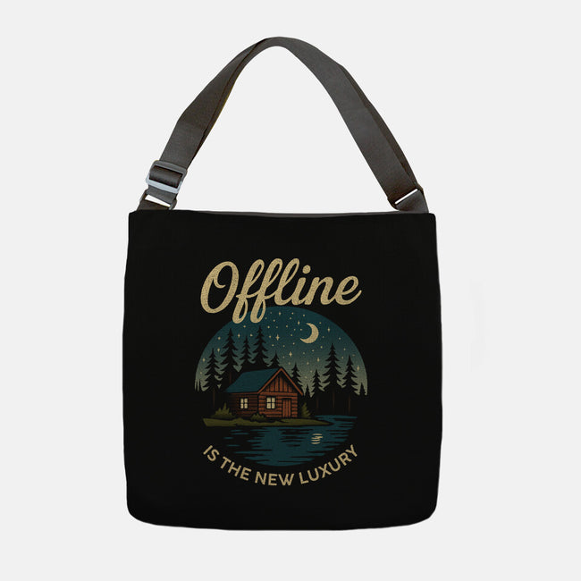 Offline Is The New Luxury-None-Adjustable Tote-Bag-Popnotic