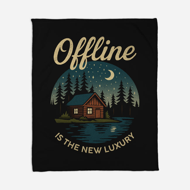 Offline Is The New Luxury-None-Fleece-Blanket-Popnotic