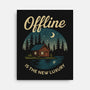 Offline Is The New Luxury-None-Stretched-Canvas-Popnotic