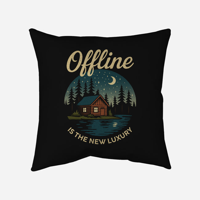 Offline Is The New Luxury-None-Removable Cover w Insert-Throw Pillow-Popnotic