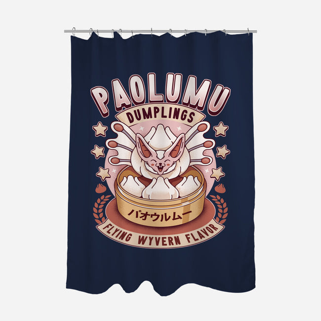Paolumu Dumplings Vintage-None-Polyester-Shower Curtain-LAGELANTEE