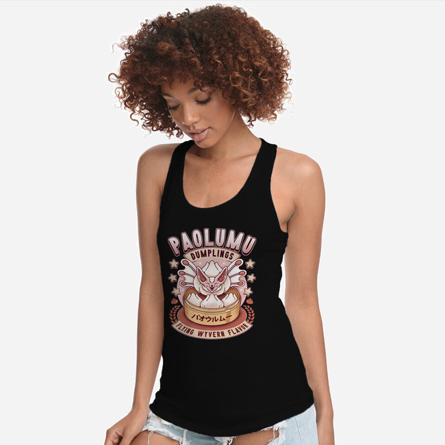 Paolumu Dumplings Vintage-Womens-Racerback-Tank-LAGELANTEE