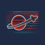 Retro Space Launch-Womens-V-Neck-Tee-rocketman_art