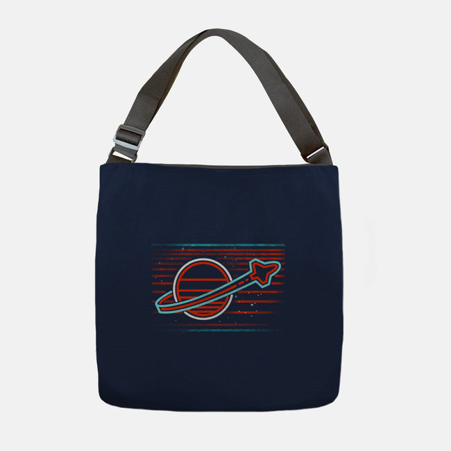 Retro Space Launch-None-Adjustable Tote-Bag-rocketman_art