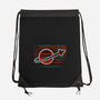 Retro Space Launch-None-Drawstring-Bag-rocketman_art