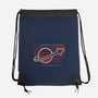 Retro Space Launch-None-Drawstring-Bag-rocketman_art