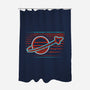 Retro Space Launch-None-Polyester-Shower Curtain-rocketman_art