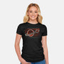 Retro Space Launch-Womens-Fitted-Tee-rocketman_art