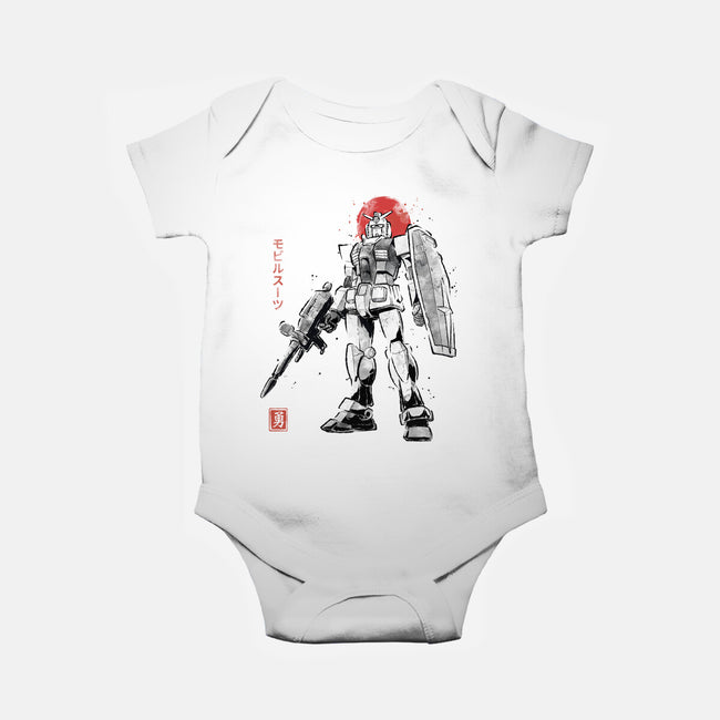 Mobile Suit Sumi-E-Baby-Basic-Onesie-Astrobot Invention