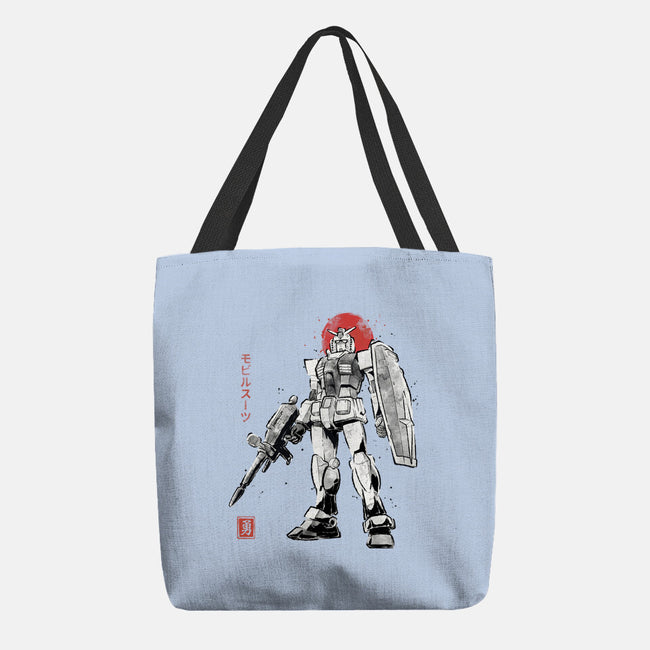 Mobile Suit Sumi-E-None-Basic Tote-Bag-Astrobot Invention