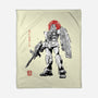 Mobile Suit Sumi-E-None-Fleece-Blanket-Astrobot Invention