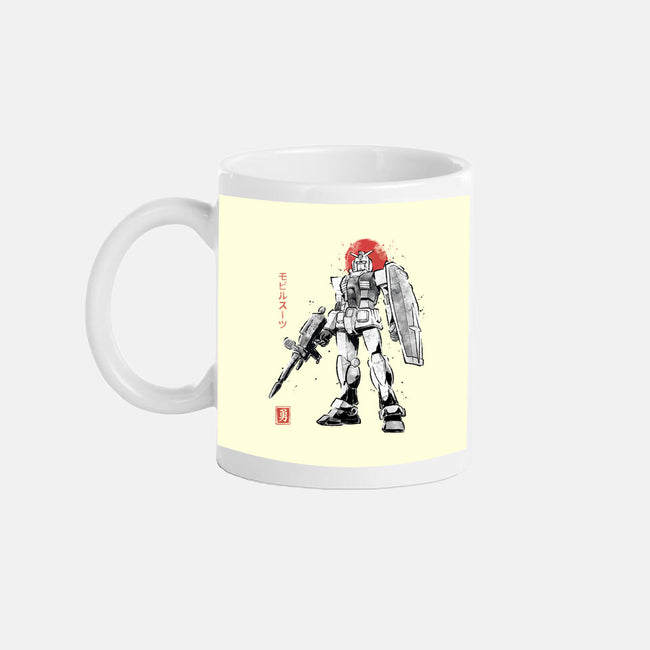 Mobile Suit Sumi-E-None-Mug-Drinkware-Astrobot Invention
