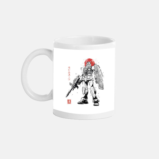 Mobile Suit Sumi-E-None-Mug-Drinkware-Astrobot Invention