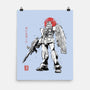 Mobile Suit Sumi-E-None-Matte-Poster-Astrobot Invention