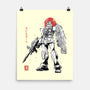 Mobile Suit Sumi-E-None-Matte-Poster-Astrobot Invention