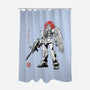 Mobile Suit Sumi-E-None-Polyester-Shower Curtain-Astrobot Invention