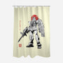 Mobile Suit Sumi-E-None-Polyester-Shower Curtain-Astrobot Invention