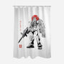 Mobile Suit Sumi-E-None-Polyester-Shower Curtain-Astrobot Invention