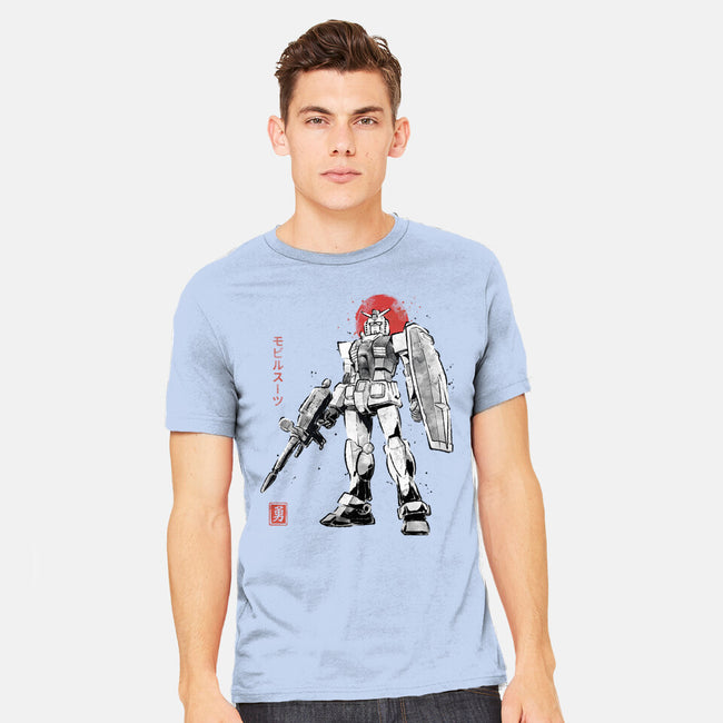 Mobile Suit Sumi-E-Mens-Heavyweight-Tee-Astrobot Invention