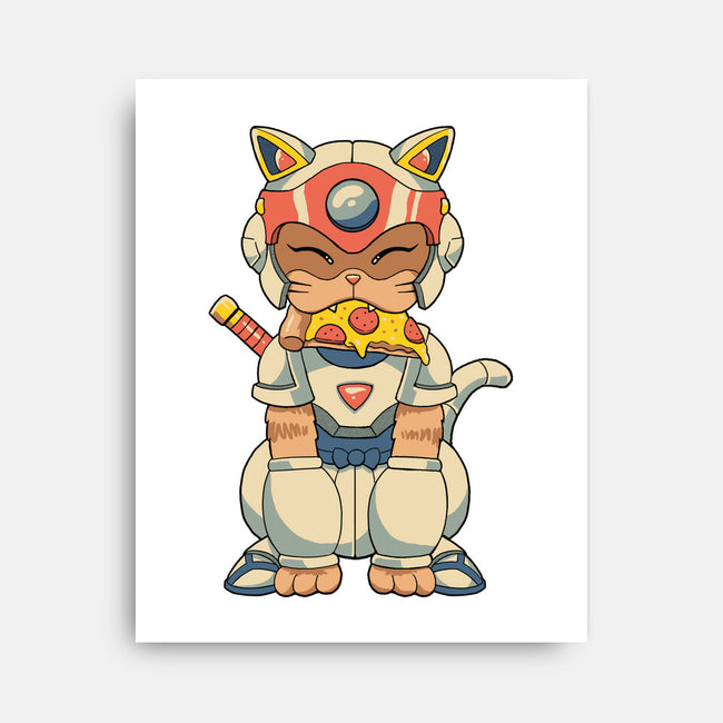 Samurai Pizza Catana-None-Stretched-Canvas-vp021