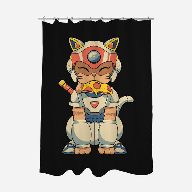Samurai Pizza Catana-None-Polyester-Shower Curtain-vp021