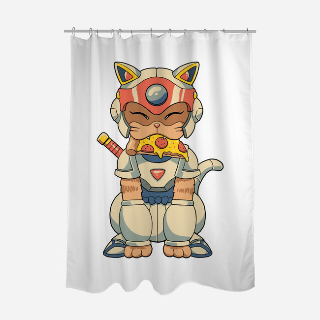 Samurai Pizza Catana-None-Polyester-Shower Curtain-vp021