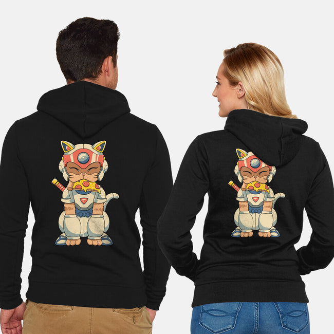 Samurai Pizza Catana-Unisex-Zip-Up-Sweatshirt-vp021