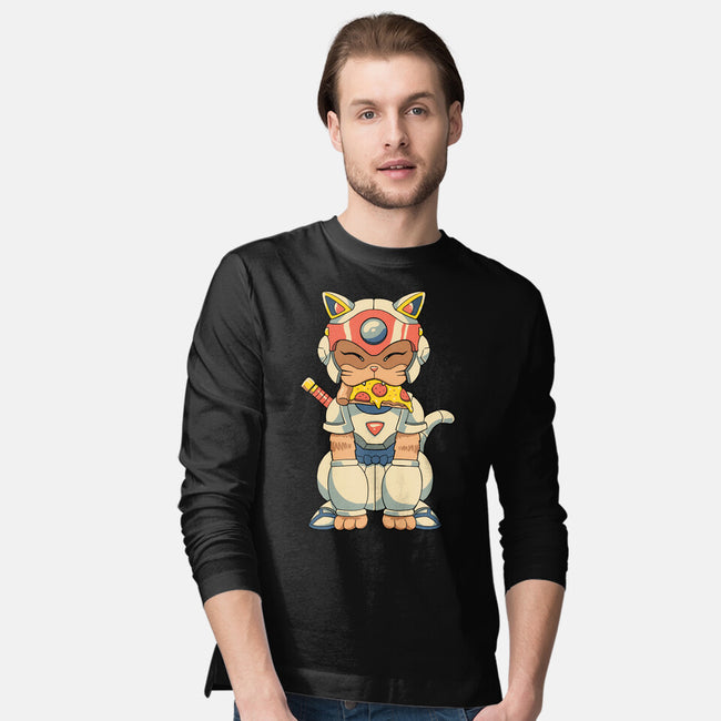 Samurai Pizza Catana-Mens-Long Sleeved-Tee-vp021