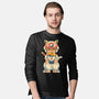Samurai Pizza Catana-Mens-Long Sleeved-Tee-vp021