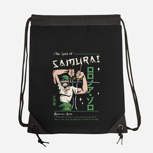 The Spirit Of Samurai-None-Drawstring-Bag-Faissal Thomas